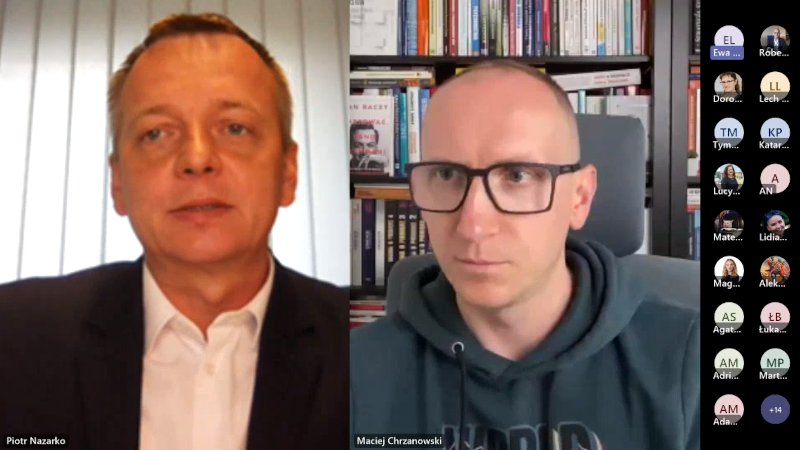 Zrzut ekranu z jednego ze zdalnych spotkań