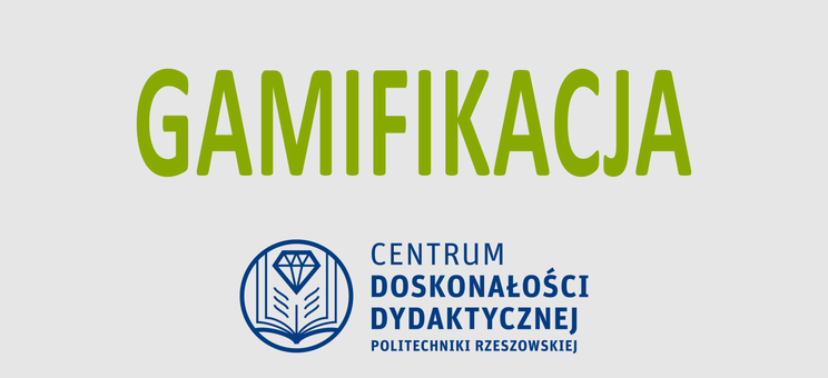 Grafika z logo CDD i hasłem Gamifikacja
